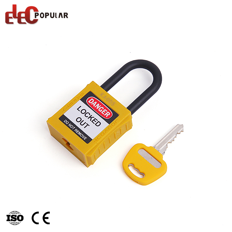 열쇠를 가진 elecpopular 새로운 디자인 다 색깔 높은 보안 절연제 걸쇠 안전 자물쇠